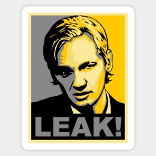 Julian Assange Wikileaks Sticker